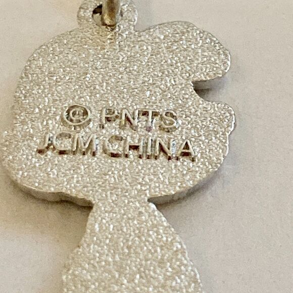 Peanuts Snoopy Lucy Van Pelt Clip On Charm Zipper Pull Purse Charm Signed Enamel - Picture 6 of 8